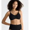 sloggi Soft-BH GO Daily Cotton Glanz-Effekt Details, tiefer V-Ausschnitt, ohne Bügel schwarz XXL