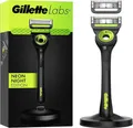 Gillette Labs Herrenrasierer, limitierte Edition, mit Peelingstange für eine mühelose Rasur, reinigt die Haut vor dem Durchgang der Klingen, 1 Griff, 2 Nachfüllungen, mit einer Premium-Magnethalterung