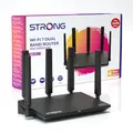 STRONG BE3600 Dual-Band Wi-Fi 7 Router, bis zu 3,6 Gbit/s, MLO Unterstützung, Internet WLAN Router, 2,5G WAN & Gigabit LAN, 5× Externe Antennen, App-Steuerung, Kindersicherung, WPA3, TWT, IPv6