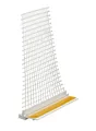 5x Anputzleiste mit Gewebe 6 mm 2,0 m Putzleiste Fensterleiste PVC-Leiste