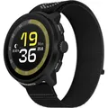 Suunto Run All Black 45mm SS051109000 Leichte Sportuhr für Läufer Edelstahlgehäuse, Nylon-Textil Armband