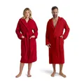 Möve Superwuschel Bademantel mit Kapuze, Größe L, Ruby