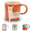 Winkee - Cute Animal Kaffeetasse Lama Lenny I Die süße Lama-Tasse I XXL Tasse ca. 500 ml I Cute Coffee Mug