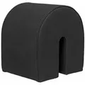 Kristina Dam Studio - Curved Pouf, Black