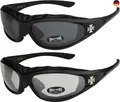 2er Pack Choppers 911 Sonnenbrillen Motorradbrille Sportbrille Radbrille mit