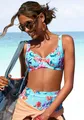 Bügel-Bikini-Top "Modern", in kompakterer Form, Gr. 38 - Cup C, hellblau-bedruckt Cup C