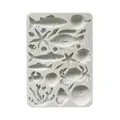 Stamperia - Silicon Mould A5 for Scrapbooking, Bullet Journals and More, Non-Stick, Suitable for Air-Dry Clay, Resin and More, Perfect for Crafts and Gifting (Silent Sea, Shells and Fish)