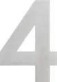 Alpertec Hausnummer 4 Edelstahl Hausnummern Hausnummerschild