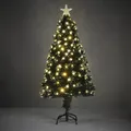 Luca Lighting Mercury Künstlicher Weihnachtsbaum mit LED-Fiber-Optik - H150 x Ø65 cm - Grün