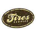 Retro Vintage Aufkleber -Finest Folia Sticker Old School Ace Kult Rockabilly (R222-29 Tire Service)