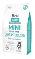 Brit Care Mini Light und sterilised Grain Free Kaninchen und Lachs Hypoallergen - 2 kg