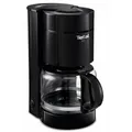 Tefal Uno Filterkaffeemaschine, 1,1 Liter Fassungsvermögen, bis zu 12 Tassen Kaffee zu, Antitropf-System, Kaffeemaschine mit Warmhaltefunktion, Abschaltautomatik, Schwarz, CM1218