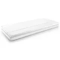 Supportho Premium ergonomische Kaltschaummatratze, 80x200 cm, 18 cm Höhe, Härtegrad H2/H3, Weiß