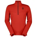 Scott Stehkragenpullover Defined Light Pullover mit Half Zip rot L