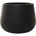 VIVANNO Blumentopf Fiberglas GIRAR Rund - Anthrazit Matt (1 St), 49x37 cm schwarz 30 l | Ø 49 cm x 49 cm x 37 cm x 49 cm