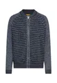 camel active Herren Strickjacke im Bomberstil Tintenblau, Menswear-XL