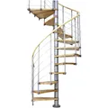 DOLLE Spindeltreppe "Oslo", bis 276 cm Raumhöhe - grau