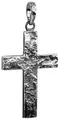 Kuzzoi Silber Kreuz Anhänger für Ketten massivem 925er Sterling Silber für Halsketten Markanter Kreuzanhänger handgefertigt 54 mm hoch (schwarz, Sterling-Silber)