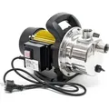 Wiltec Gartenpumpe 3800l/h, 1200W, Tragegriff & Wasserablassschraube, max. Förderhöhe 48m, rostfreier Stahl Hauswasserwerk Wasserpumpe Bewässeru...