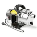 Wiltec Gartenpumpe 3800l/h, 1200W, Tragegriff & Wasserablassschraube, max. Förderhöhe 48m, rostfreier Stahl Hauswasserwerk Wasserpumpe Bewässerungspumpe Regenwasserpumpe