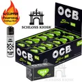 24x  Box OCB Premium Rolls Slim Papers Blättchen 4 m Papier pro Rolle + Clipper