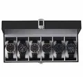 SONGMICS Uhrenbox schwarz, grau 25,5 x 20,2 x 7,8 cm, 1 St.