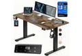 Casaria Schreibtisch Elektrisch höhenverstellbar Memory-Funktion Sitz-/Steherinnerung, Höhenverstellbar elektrisch mit Wireless Charger 120 / 140 / 160 cm