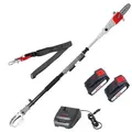 IKRA Akku Teleskop Astsäge Hochentaster ICPS 2020 | 20V | OREGON Schwert | Arbeitshöhe bis 4 m | nur 3,7 kg | inkl. 2 Akkus & Schnelllader