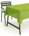 texpot Tischdecke 130 x 220 cm grün Gartendecke mit Saum abwaschbar Gartentischdecke Balkon Terrasse wetterfest