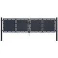 vidaXL Gartentor Stahl 300x100 cm Anthrazit 144524