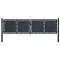 vidaXL Gartentor Stahl 300×100 cm Anthrazit