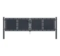 vidaXL Gartentor, Gartentor Stahl 300×100 cm Anthrazit