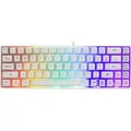 White Shark RONIN White, Kabelgebunden, USB, Membran Key Switch, QWERTY, LED, Weiß - Weiß