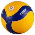 Mikasa Volleyball V300W Wettkampfspielball Spielball Ball Gr 5 gelb blau