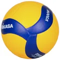 Mikasa Volleyball V300W | Blau-Gelb | Wettkampfball | Trainngsball | Gr. 5