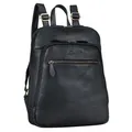 Benthill Rucksack Rucksack Echt Leder Damen Herren Daypack Backpack Lederrucksack, Reißverschlussfach
