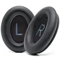 WC PadZ QC45 – Ohrpolster für Bose QuietComfort 45 / QuietComfort Se/QuietComfort Wireless, hergestellt von Wicked Cushions | Extra Dicke Polster | Hochwertige, langlebige Nähte | Black