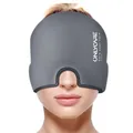 Migräne Maske Kühlmaske Gel 360 Grad Schlafmaske Kopfschmerzen Linderung kühlend