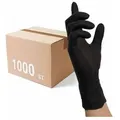 NITRAS Einmalhandschuhe 8320 Black Wave 10x 100 St. - Einweghandschuhe puderfrei - Größe:8