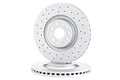 ZIMMERMANN 600.3243.52 2x Bremsscheiben Vorne Ø340mm innenbelüftet gelocht Kompatibel mit VW Golf VII Schrägheck 5G1, BQ1, BE1, BE2 8S0615301 5QN615301A 5Q0615301G
