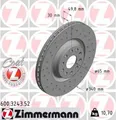 2x Bremsscheibe Zimmermann 600.3243.52 2 Bremsscheiben Vorderachse Vorne