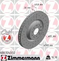 2x ZIMMERMANN 600.3243.52 Bremsscheibe für AUDI SEAT SKODA VW