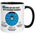 68 Geburtstag Männer Geschenk Tasse | 68 Jahre auf dem Tacho – Bitte schonend behandeln | Lustige Geschenk Geburtstagstasse mit Spruch 68. Geburtstag | 68ter Geburtstag - Geburtstagsgeschenk Mann
