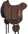 Equinate Reitpad Hamilton aus synthetischem Wildleder Pony Braun