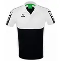 Erima Herren Six Wings Sport Polohemd (1112210), schwarz/weiß, M