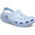 Crocs Classic Clog K Clog Hausschuh, Schlappen, Strandschuh, Sandale mit Fersenriemen blau 22 EU