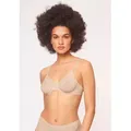 Triumph Bügel-BH Micro Fun W nahtlos vorgeformte Cups beige|braun 70
