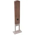 Azobé Standfuß universal mit 220V Steckdose-azobe-stekker