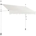 Costway Klemmmarkise, Beige, Metall, 120x300x200 cm, Sonnen- & Sichtschutz, Markisen
