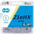 KMC Kette Z1eHX WIDE EPT 1-fach 112 Glieder E-25 Missing Link 1/2x1/8, silber